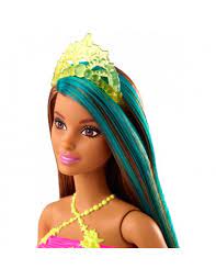 Mattel Barbie Dreamtopia Princess Brunette With Green Hairstreak