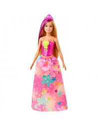 Mattel Barbie Dreamtopia Princess Doll Blonde With Purple Hairstreak