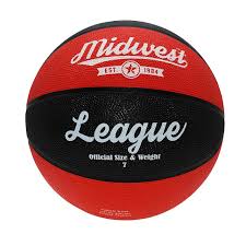 Midwest League Basketball  BLACK/RED