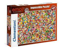 Clementoni 39388 Emoji 1000 Pieces Impossible Puzzle