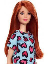 Load image into Gallery viewer, BARBIE DOLL GOWN GREEN WATER PRINT HEARTS
