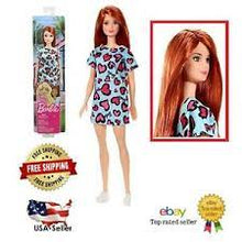 Load image into Gallery viewer, BARBIE DOLL GOWN GREEN WATER PRINT HEARTS
