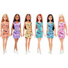 Load image into Gallery viewer, BARBIE DOLL GOWN GREEN WATER PRINT HEARTS
