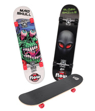 Load image into Gallery viewer, Maple Wood Skateboard 31″ Wooden Mad Skull Alien Skillz Chaser
