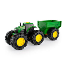 Load image into Gallery viewer, Tomy John Deere - Monster Treads Tractor With Wagon
