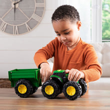 Load image into Gallery viewer, Tomy John Deere - Monster Treads Tractor With Wagon
