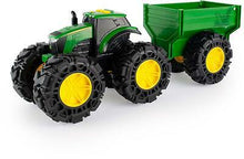 Load image into Gallery viewer, John Deere Monster Treads Tractor with Wagon
