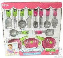 Load image into Gallery viewer, Toy My Kitchen Utensils Keenway Play At Home 16 pieces Age 3 + ~NEW~
