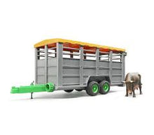 Load image into Gallery viewer, Bruder Livestock Trailer with One Cow
