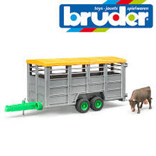 Load image into Gallery viewer, Bruder Livestock Trailer with One Cow
