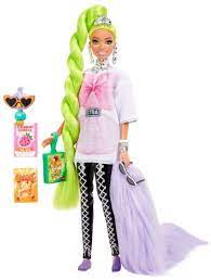 Barbie Extra Neon Green Hair Doll with Lennies Pet