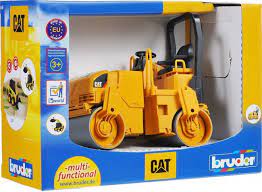 Bruder Cat Asphalt Drum Compactor Tarmac Construction Kids Toy Model Scale.