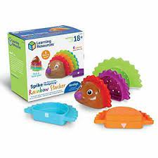 Stacking And Counting Learning Resources Spike The Fine Motor Hedgehog Rainbow