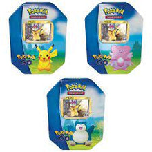 Load image into Gallery viewer, Pokemon TCG: Trainer Boxes and Special Items - Pokemon GO - Gift Tin
