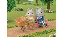 Load image into Gallery viewer, Sylvanian Families Husky Brother &amp; Sister Tandem Cycle set
