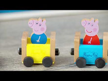 Load and play video in Gallery viewer, Peppa Pig PEPPAS WOOD PLAY TRAIN &amp; FIGURE
