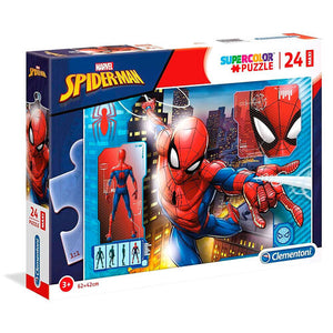 Clementoni, Spider-Man 24 Maxi pieces SuperColor Puzzle