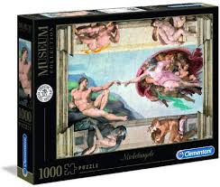 Clementoni Museum Michelangelo - The Creation of Man Jigsaw Puzzle, 1000 Piece