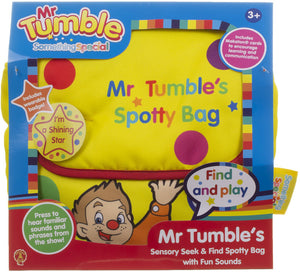 MR TUMBLES SENSORY SEEK AND FIND SPOTTY BAG