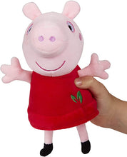 Load image into Gallery viewer, PEPPA PIG SOFT TOY RED DRESS PEPPA MADE FROM 100% RECYCLED MATERIALS
