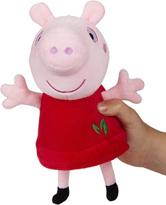 PEPPA PIG SOFT TOY RED DRESS PEPPA MADE FROM 100% RECYCLED MATERIALS