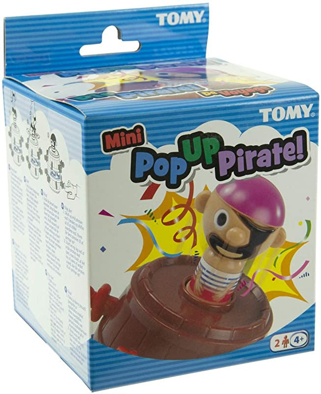 TOMY Mini Pop Up Pirate Classic Travel Size Children's Action Game