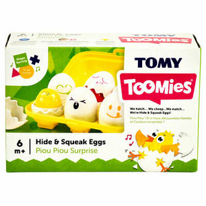 TOMY TOOMIES HIDE & SQUEAK EGGS