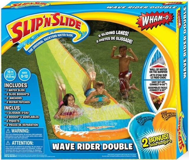 Wham- Slip 'N Slide Double Wave Rider Water Slide