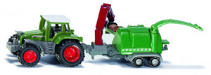Siku Fendt Favorit 926 tractor with Jenz shredder green