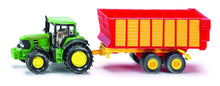Load image into Gallery viewer, Siku John Deere Tractor with Silage Trailer 1:87
