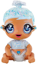 Load image into Gallery viewer, Glitter Babyz January Snowflake with 3 Magical Color Changes Baby Doll - Blue Hair
