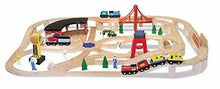 Load image into Gallery viewer, MELISSA &amp; DOUG WOODEN RAILWAY SET
